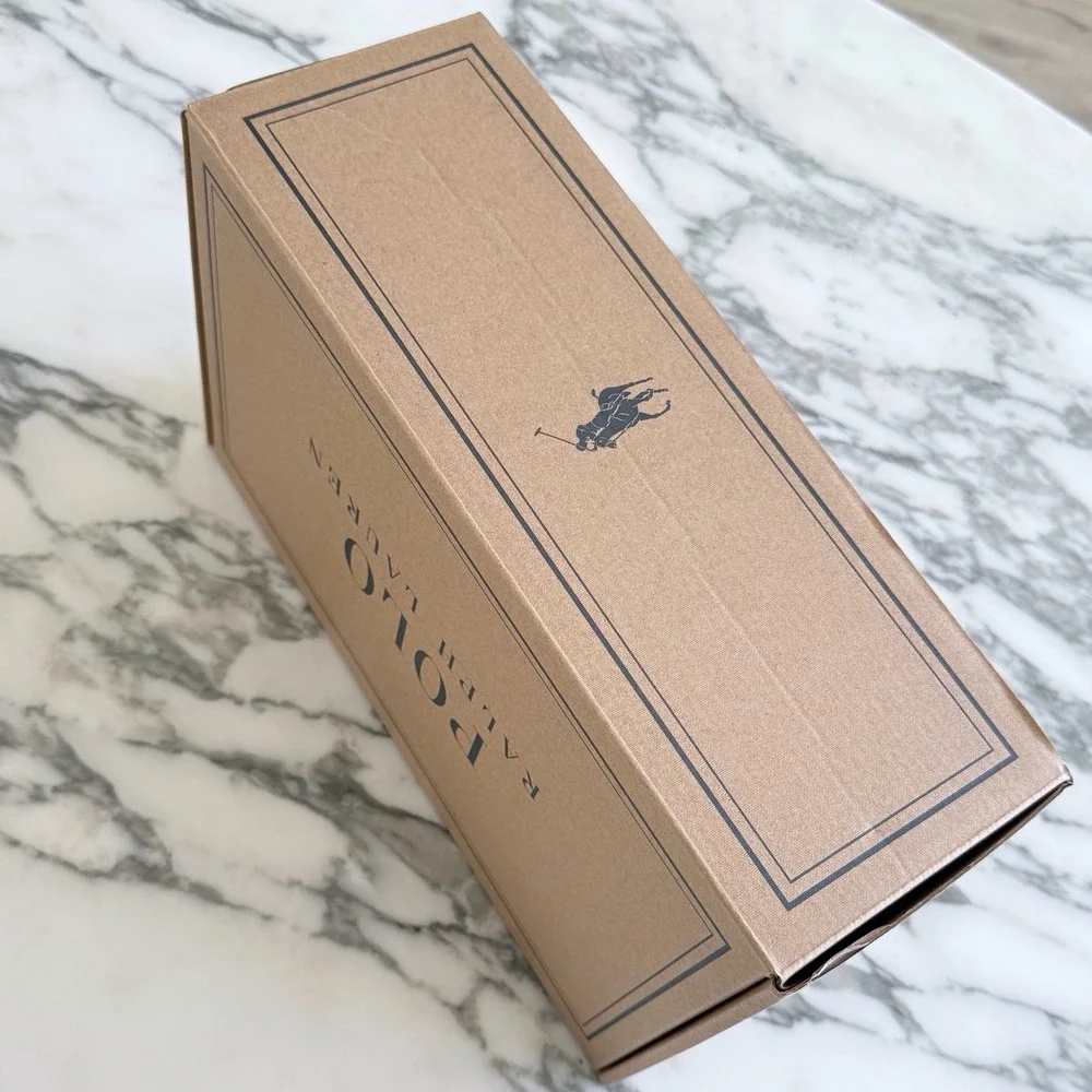 Polo Ralph Lauren Empty shoe Box Brown Kraft Cardboard Storage Box